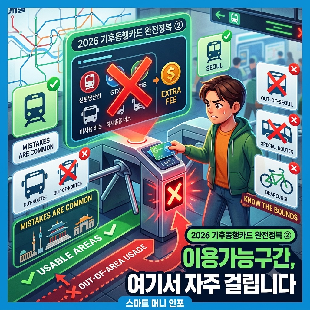 [7월 최신] 2026 기후동행카드 완전정복 ② 서울 이용가능구간?