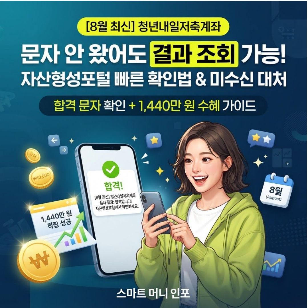 [8월 최신] 청년내일저축계좌 선정 결과?