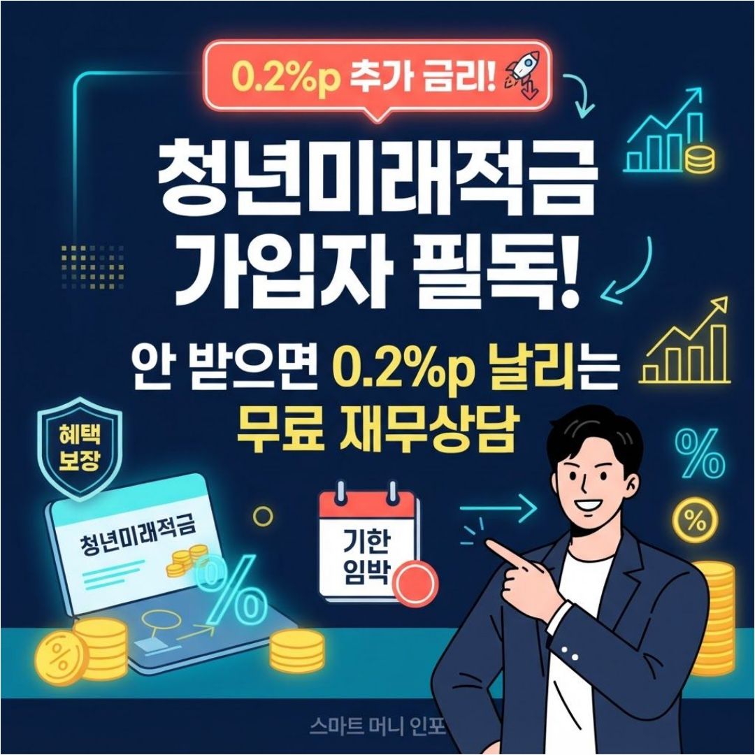 [8월 최신] 2026 청년미래적금 가입자라면 놓치지 마세요, 청년 모두를 위한 재무상담 우대금리 0.2%p 챙기기