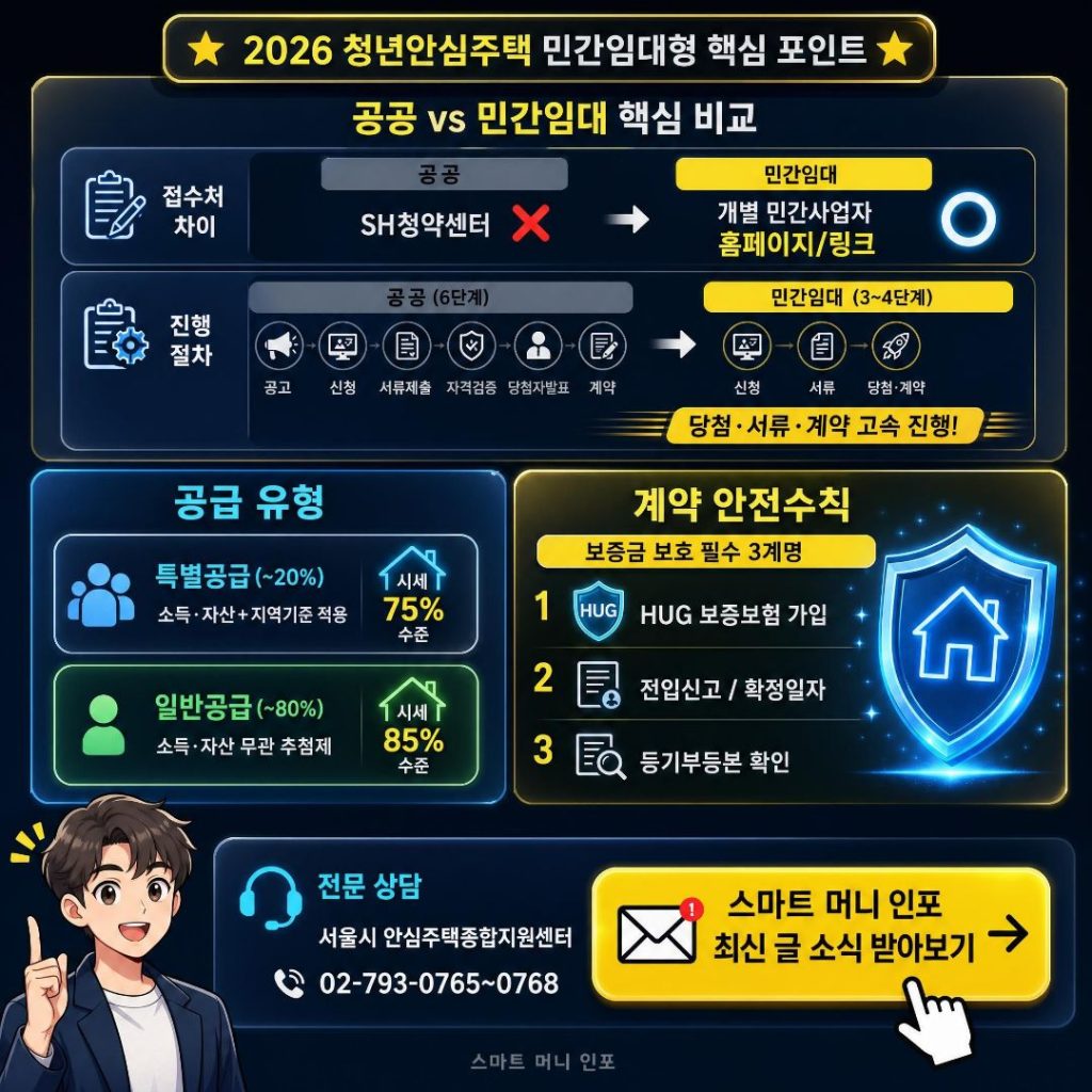 8월 최신 - 2026 청년안심주택 민간임대형 신청·계약 완전정리